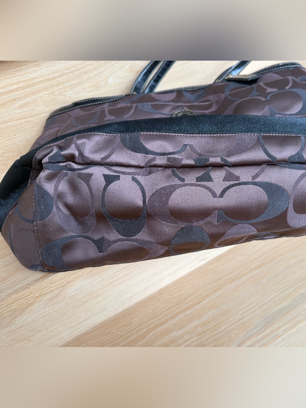 Authentic Coach Brown Signature Tote Bag - Picture 9 of 16